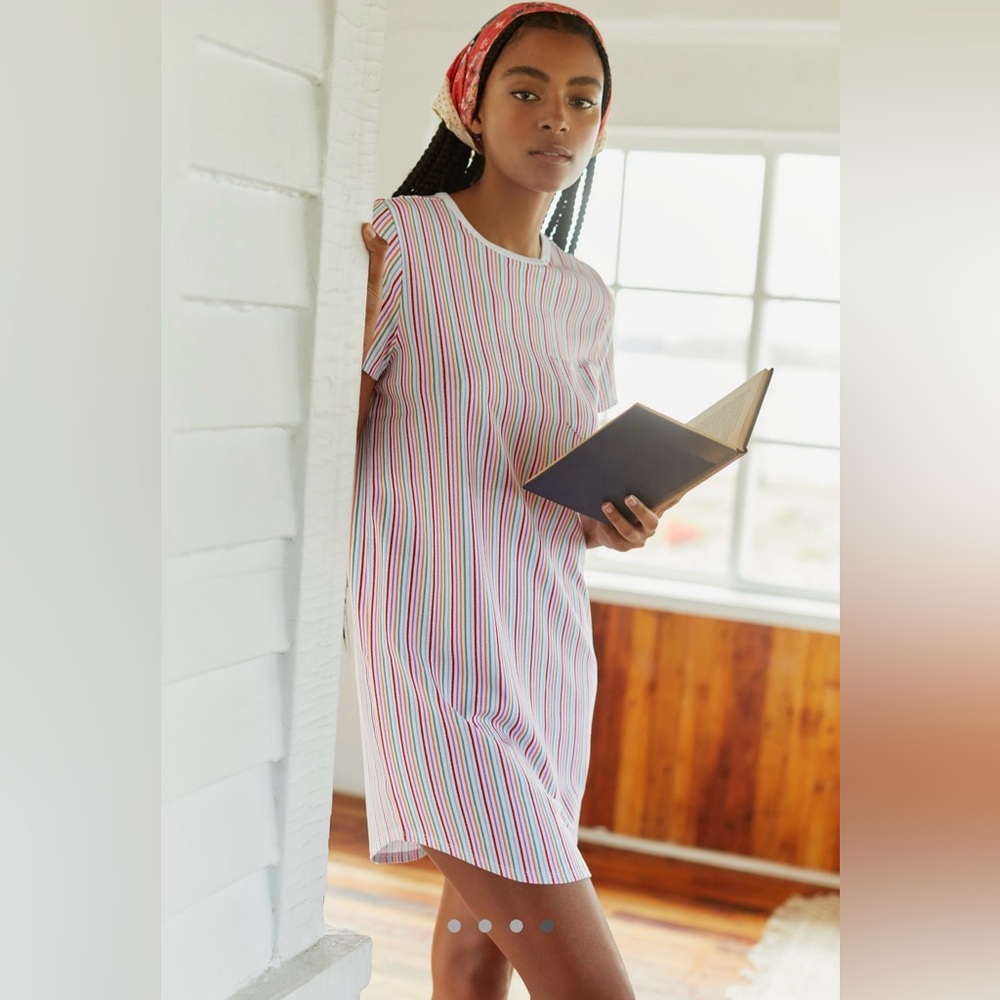 New With Tags Roller Rabbit Party Striped T-Shirt Dress from Anthropologie